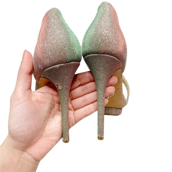 Brian Atwood Holographic Iridescent Stiletto Heels - Picture 4 of 7